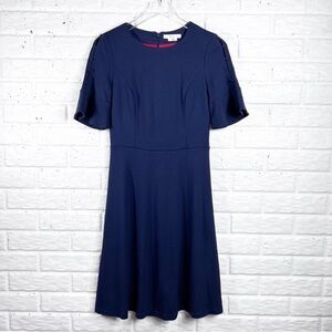 BODEN Alexis Navy Jersey Knit Short Sleeve Dress